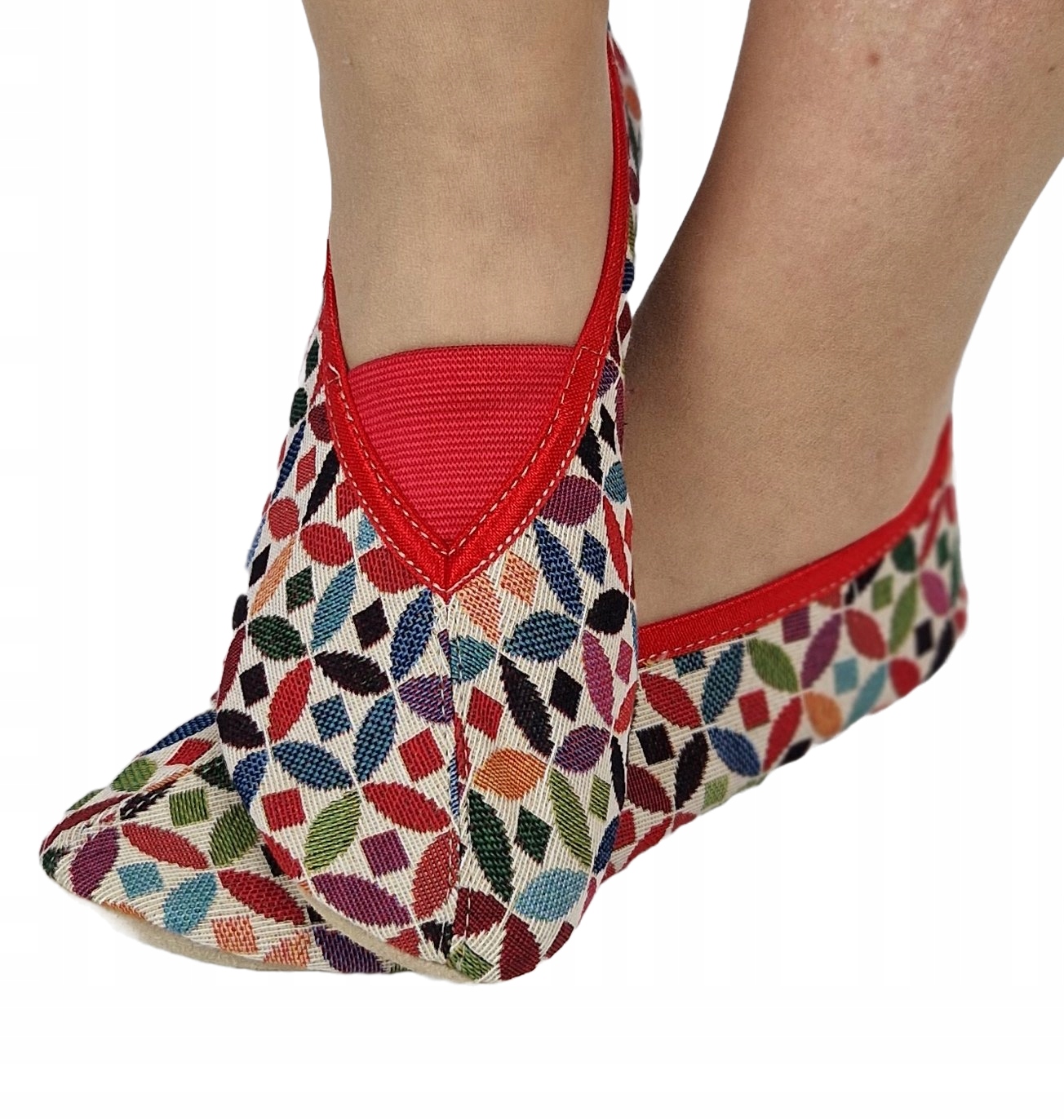 Baletki kapcie, wywrotki materiałowe do tańca rytmiki po domu Rozmiar 40