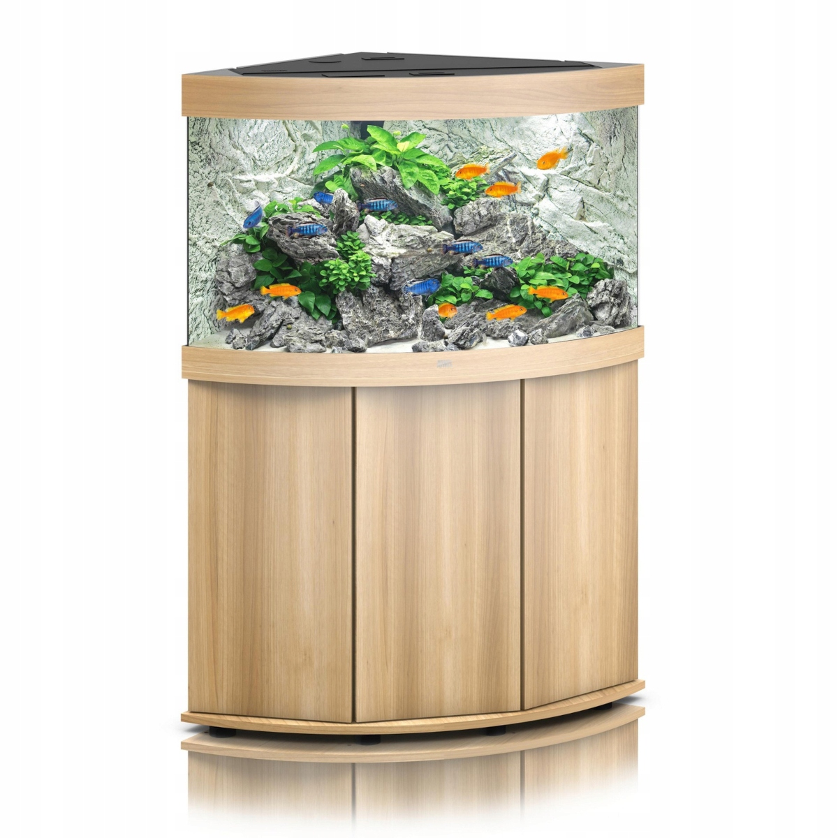 Juwel Trigon 190 Helialux zestaw jasne drewno (dąb) szafka