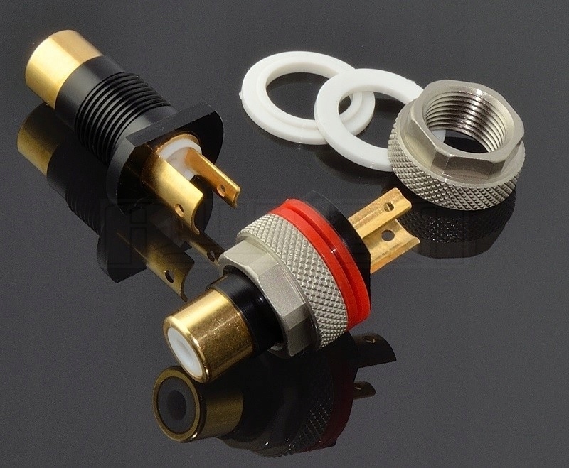 GNIAZDO RCA Z MIEDZI AUDEN A5 ZŁOCENIE BEZ NIKLU Kod producenta GN RCA A5 CU + CUTE