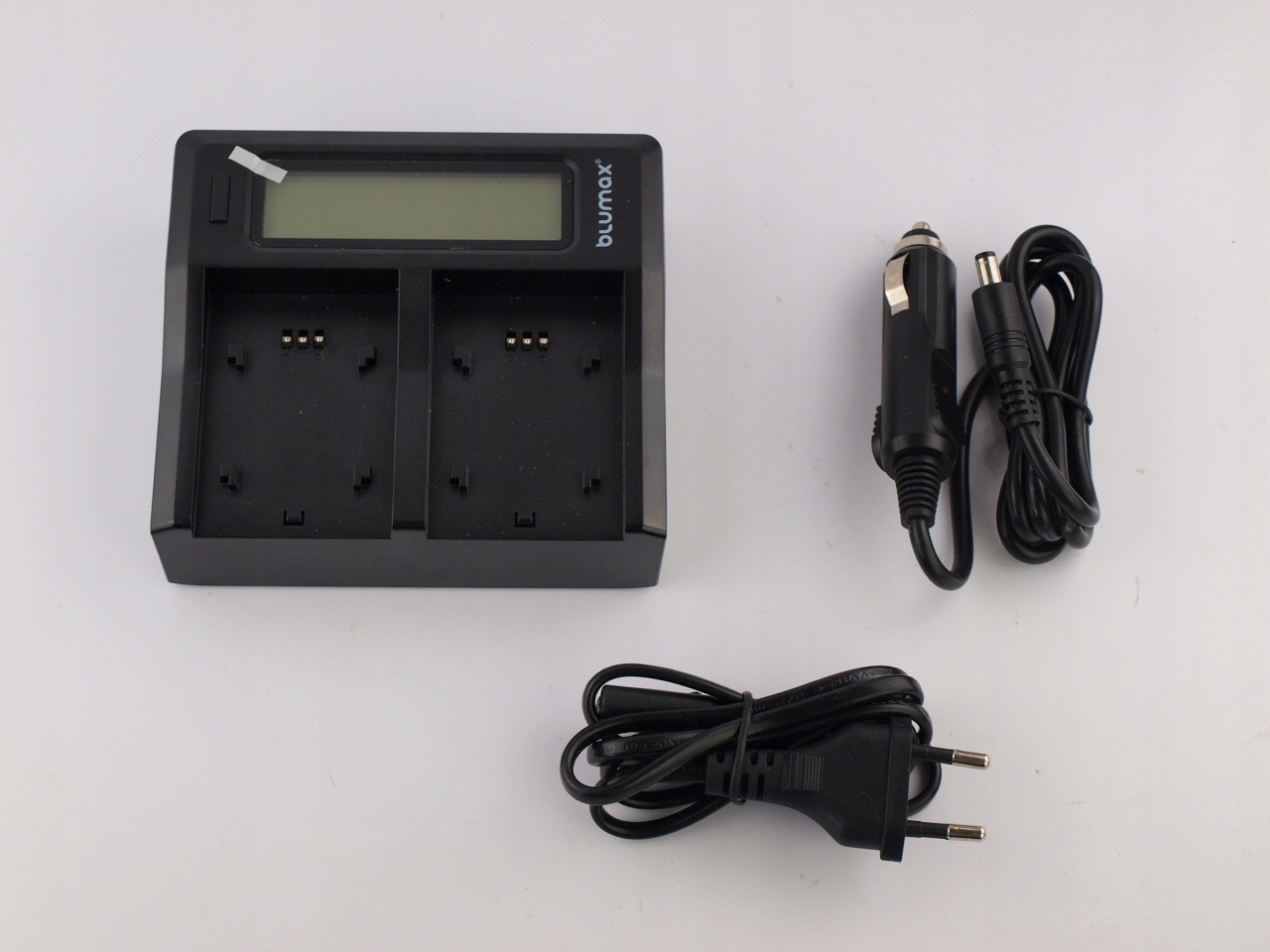 BLUMAX BLU-90105 Podwójna ładowarka akumulatorków Model BLU-90105