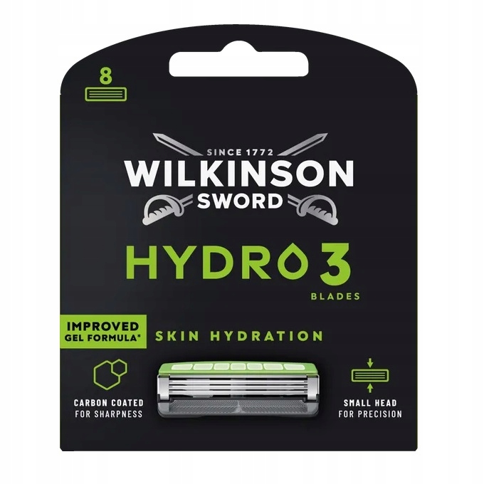 Náplně na holení Wilkinson Hydro 3 Skin Hydration 3 břity 8 ks