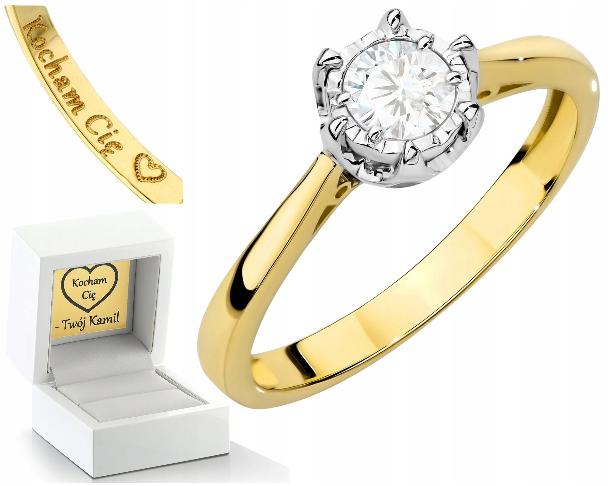 Prstýnek Prsten S Gravírovaným Gravírování 585 Bonus Dárek