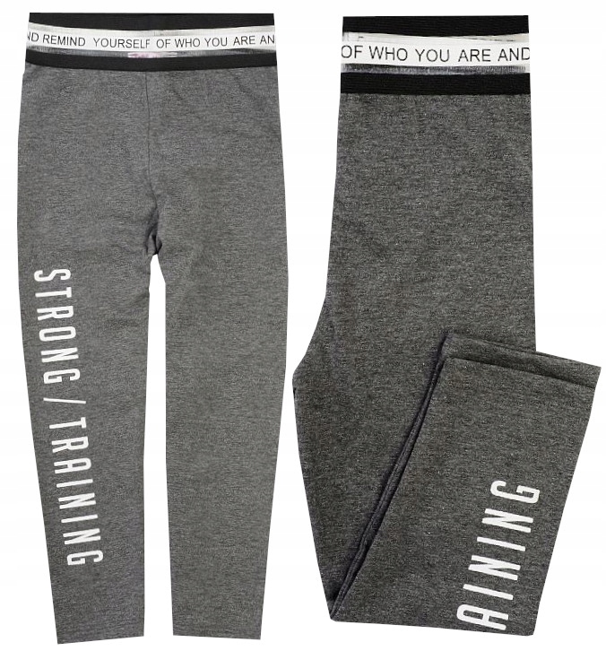LEGGINSY GETRY RYBACZKI FITNESS grafit 176 J143F