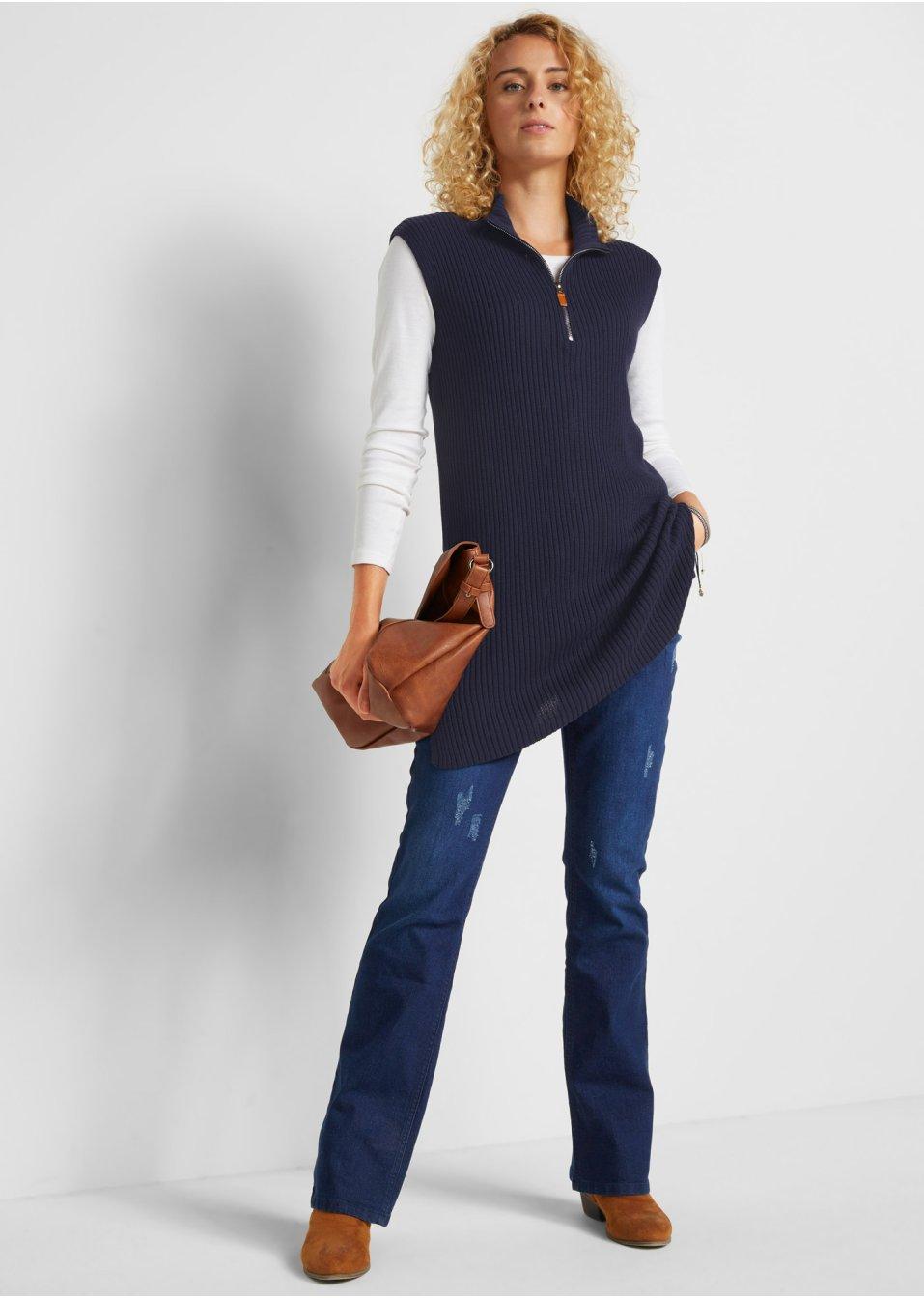 DŁUGA KAMIZELKĄ ZE STÓJKĄ__44 Marka Bonprix