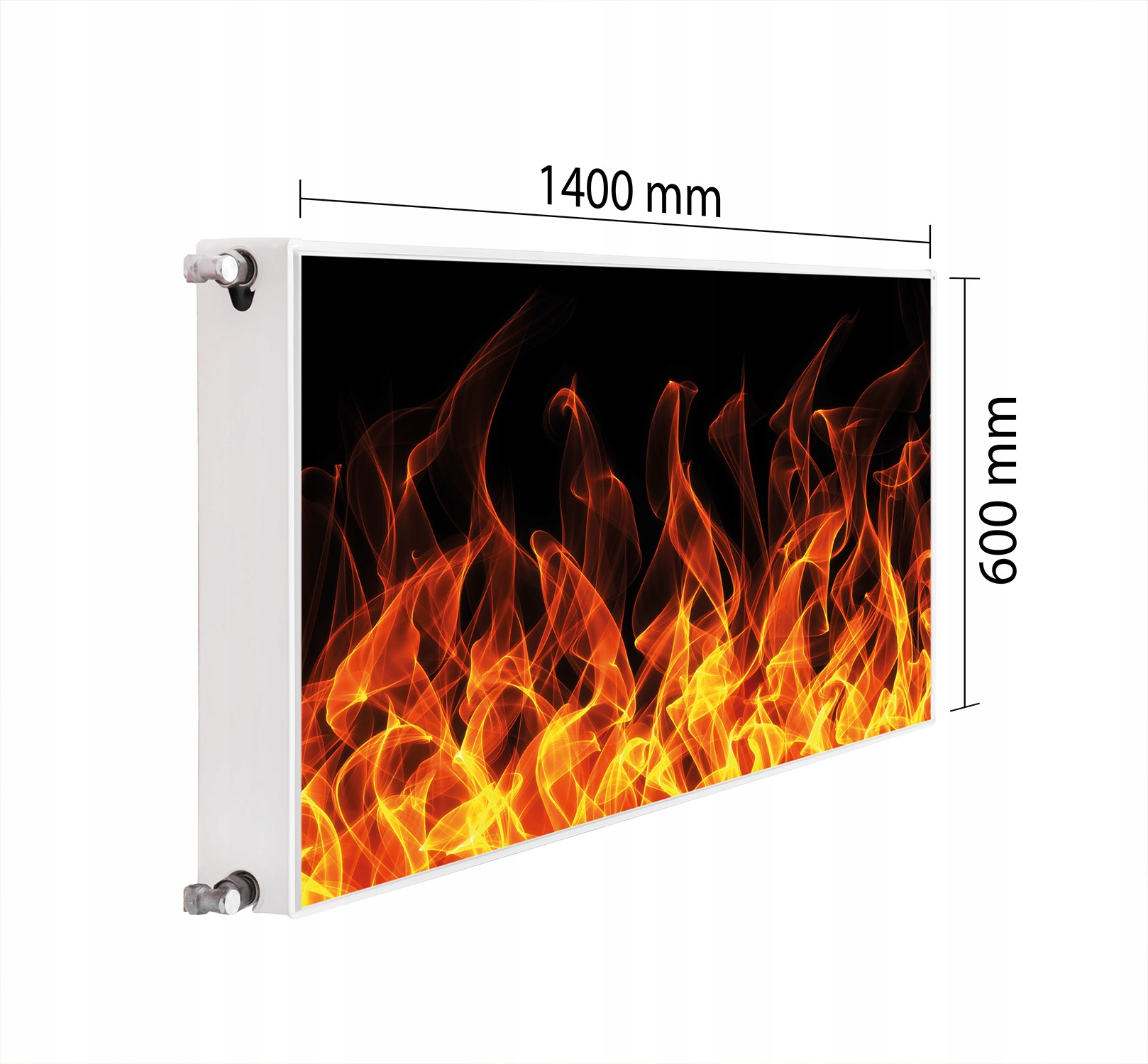 Magnetická Maska Na Radiátor 140x60 Oheň Podložka Magnet