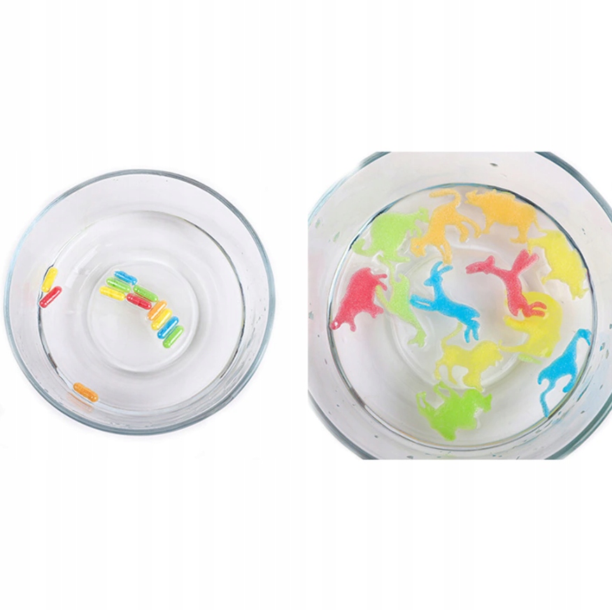 MAGICZNE KAPSUŁKI ZWIERZĘTA WIEŚ ZOO SAFARI 12SZT Materiał inny