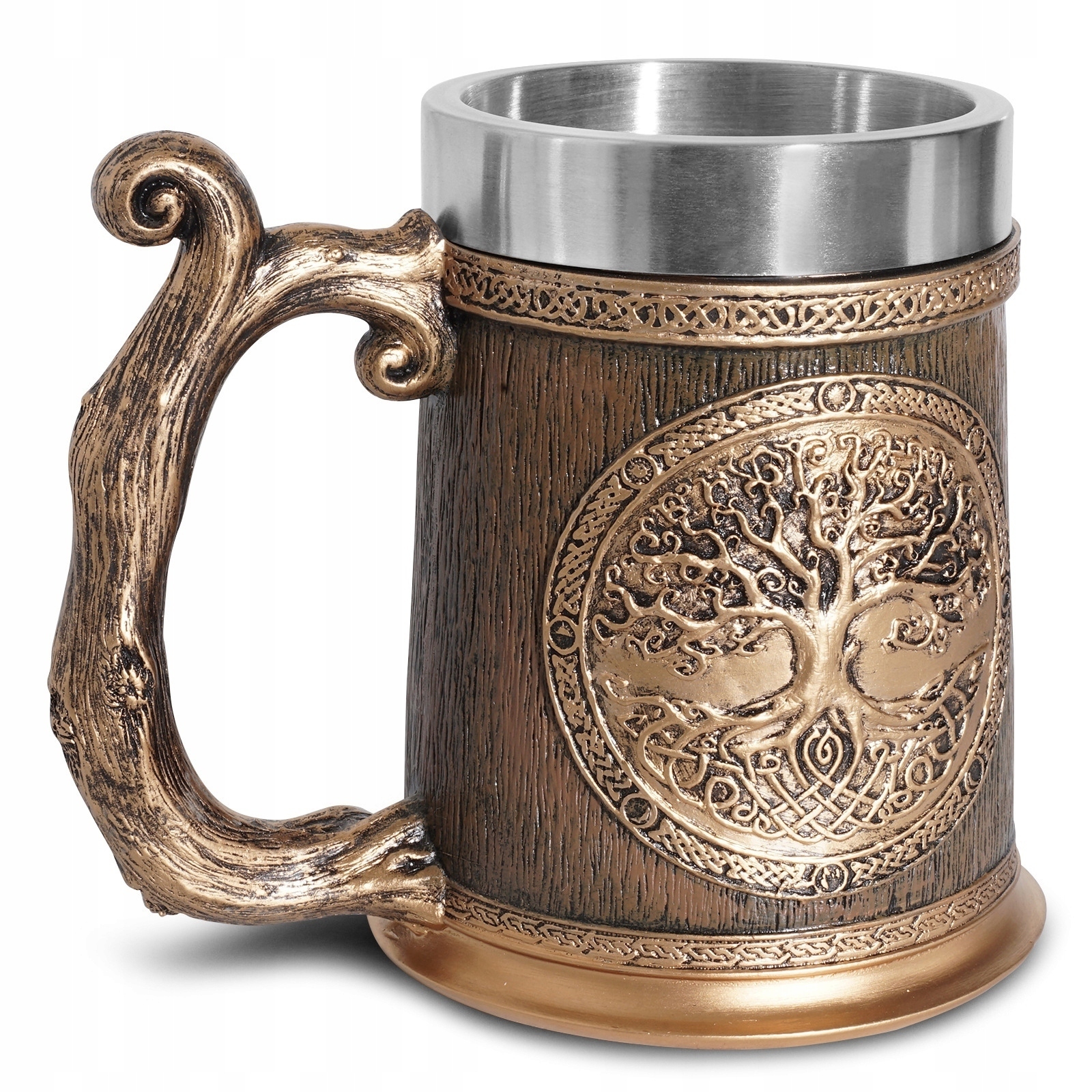 Pivní Sklenice Epic Yggdrasil z Nerezová Ocel 550 ml Larp Rpg