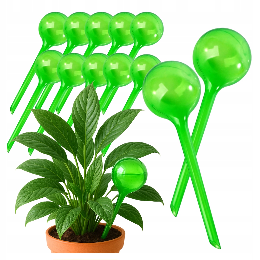 10x KULE NAWADNIAJĄCE NAWADNIACZE DOZOWNIKI DO DONICZEK KWIATÓW ROŚLIN 70ml