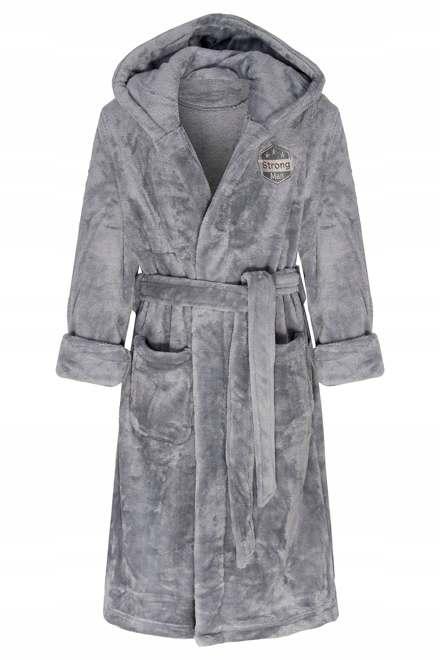 

Szlafrok Z Kapturem Gruby 170/176 Chłopięcy