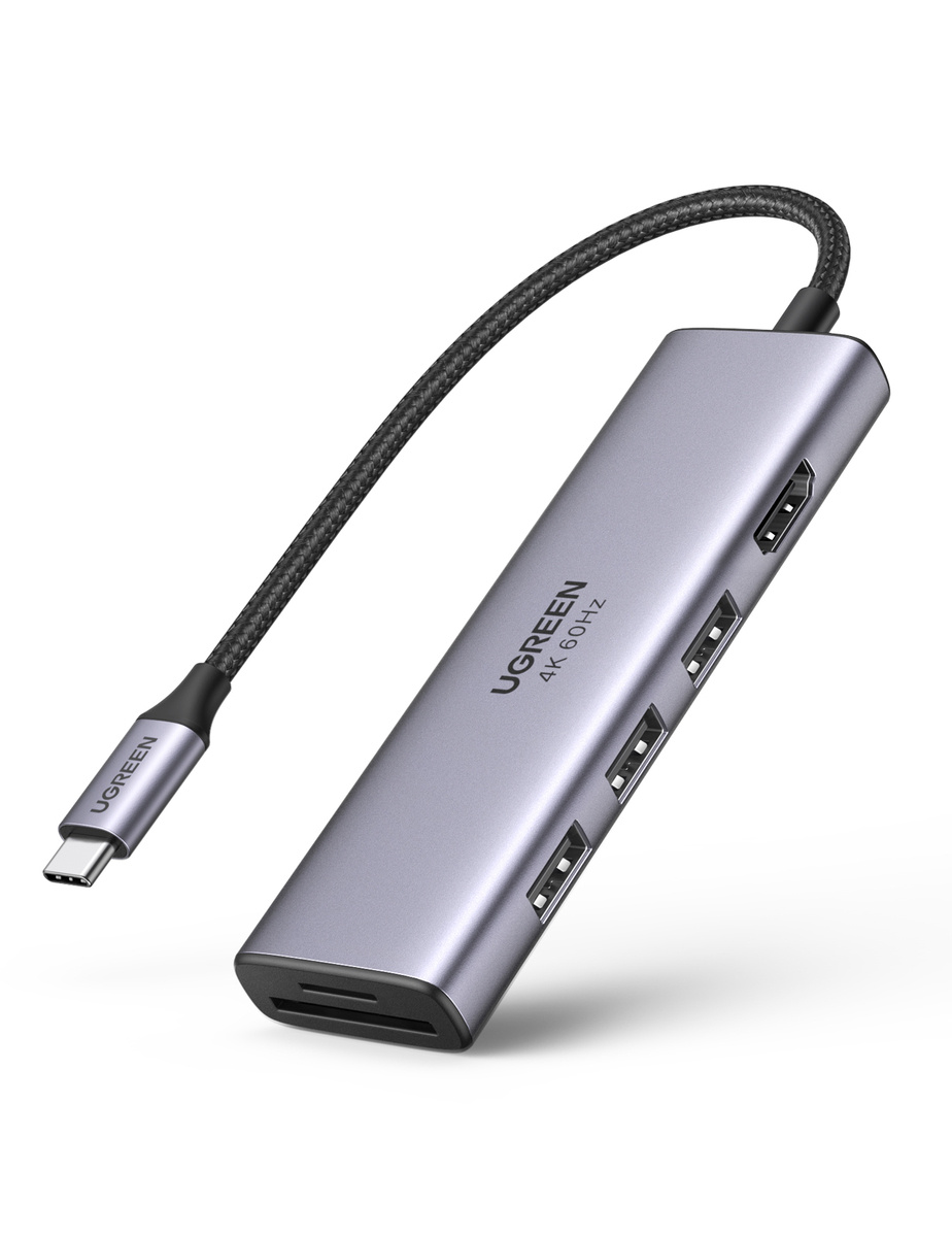 

Hub 5w1 Ugreen CM511 Usb-c do 3xUSB3.0,HDMI, Tf/sd