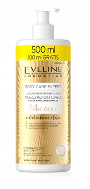 

Eveline Mleczko do Ciała Rozświetlające 24k Gold