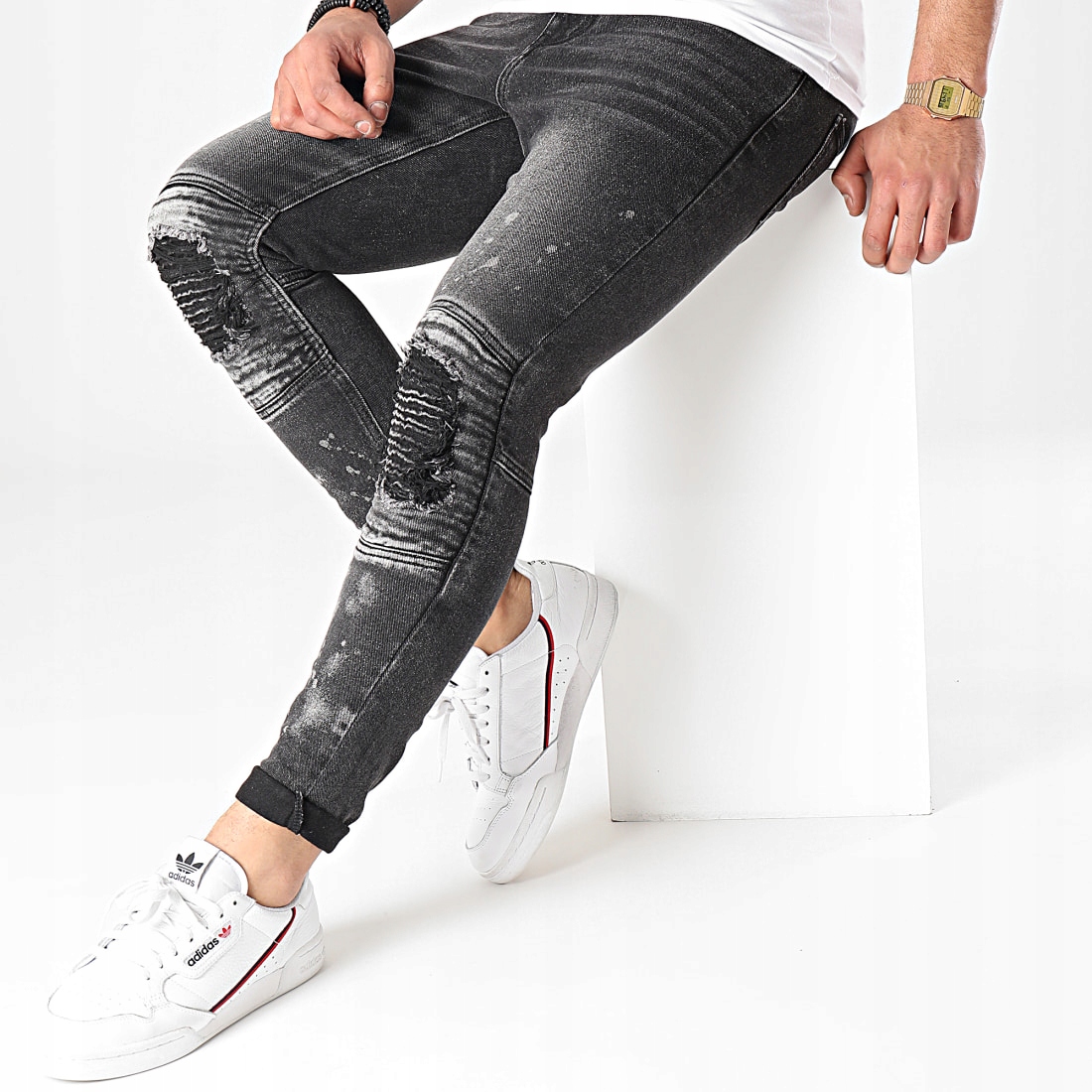 Joggery Džíny Džínové kalhoty Slim Fit Pružné kalhoty