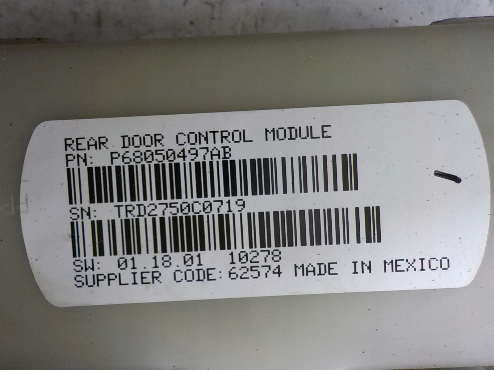 CHRYSLER GRAND VOYAGER V module door P68050497AB