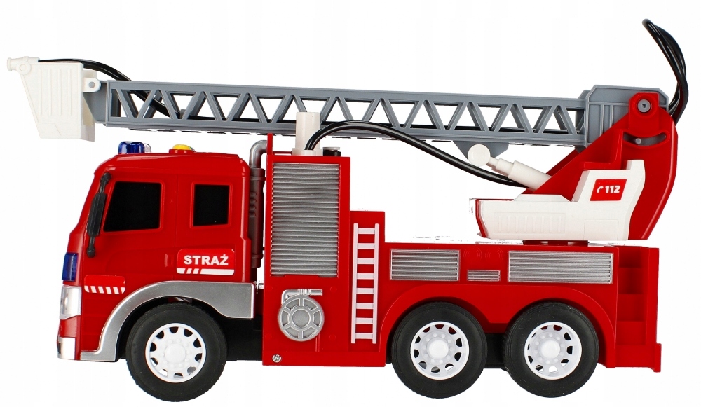 Auto Straż Pożarna z wodą Moje Miasto MEGA CREATIVE 522121 Baterie 3x AG-13