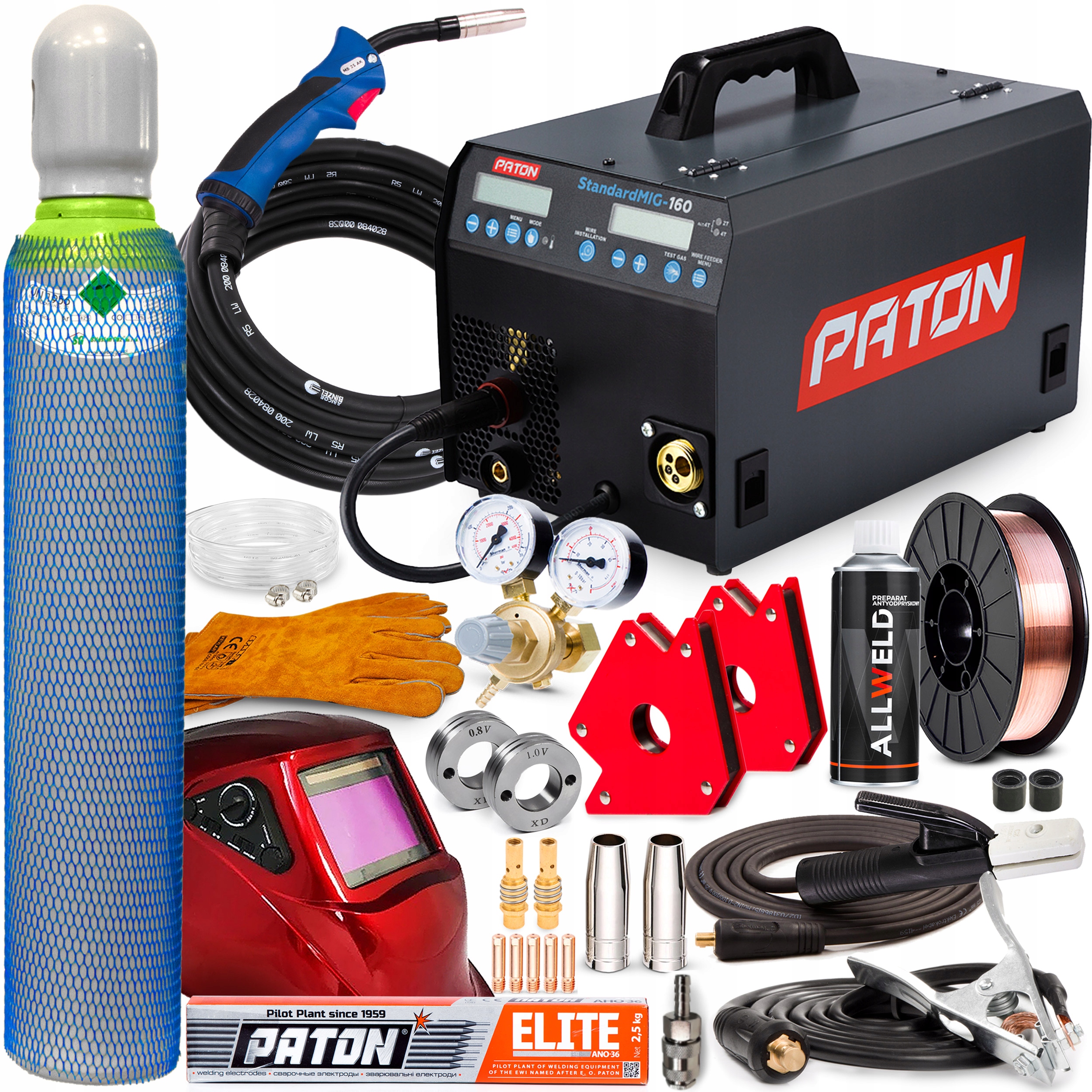 Invertorová Svářečka Paton Psi 160 Standard Mig Mag Mma Tig 230V 160A Puls