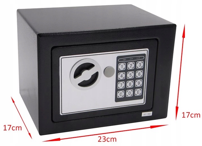 Domowy Sejf Kasa Pancerna na Zamek Elektroniczny A5 Ognioodporność brak