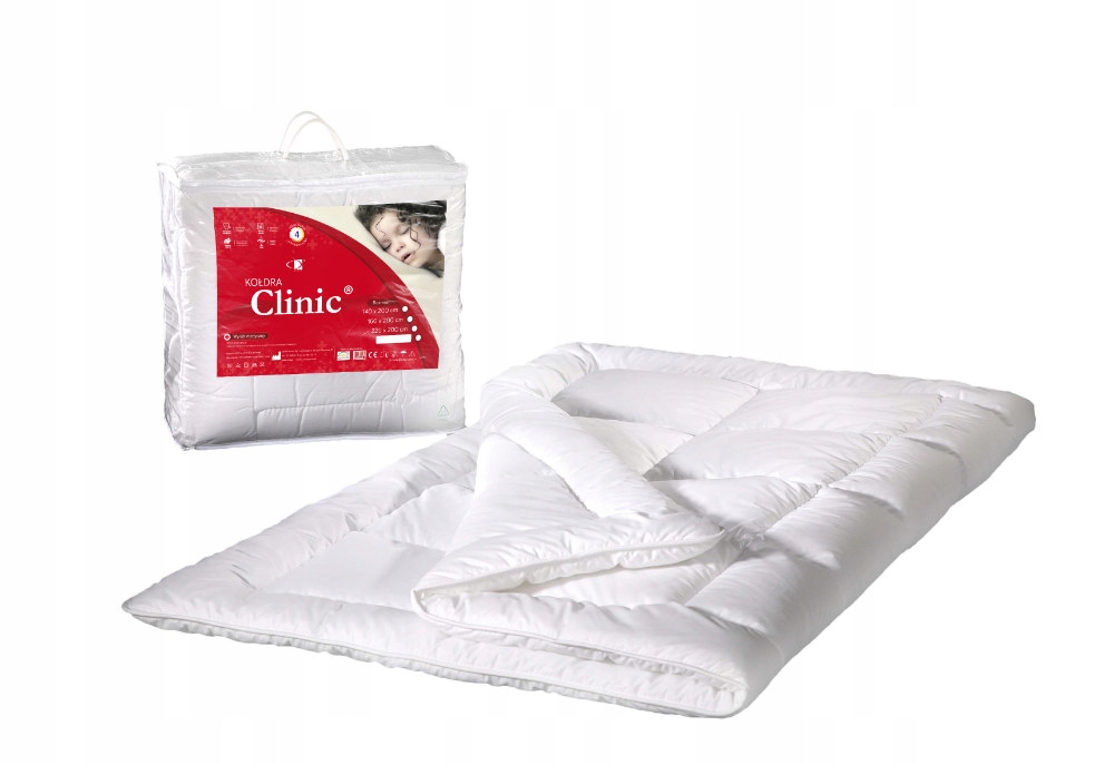 Antialergická přikrývka 140x200 Clinic 1,10 kg bílá