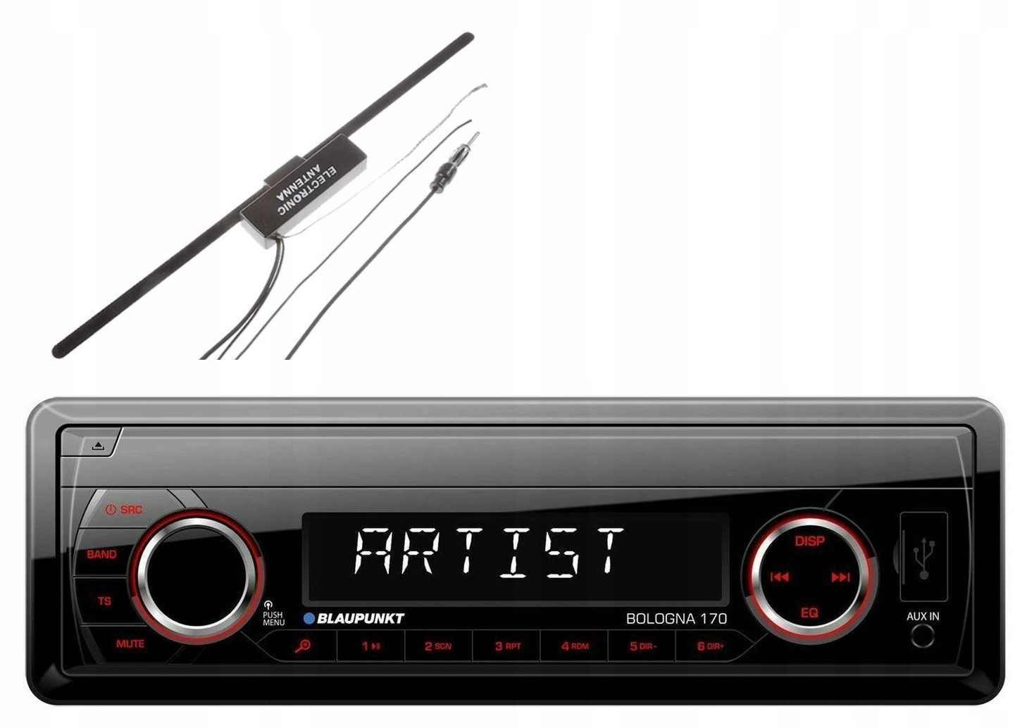 Blaupunkt Bologna 170 autorádio MP3 Usb Sd Aux Max Power anténa
