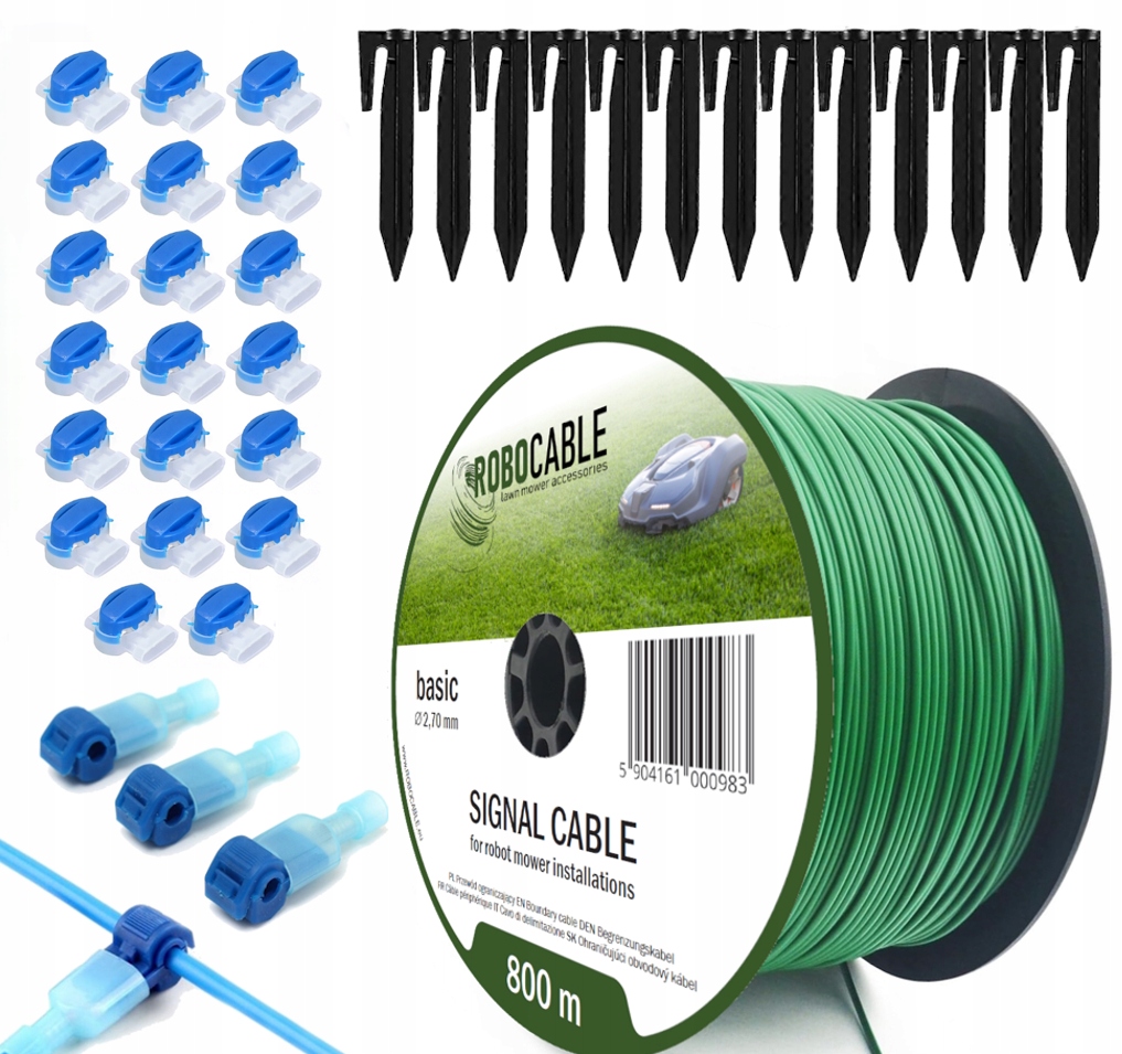 Kábel Obmedzovací kábel pre robotickú kosačku Sada 800 m Špendlíky Robocable