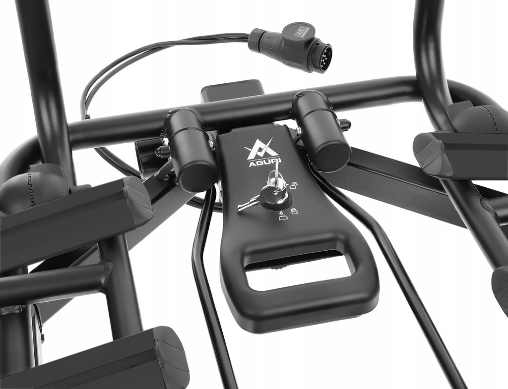 BAGAŻNIK ROWEROWY NA HAK Aguri Active Bike 4 rowery UCHYLANY BLACK 13-PIN Nośność uchwytu 60 kg