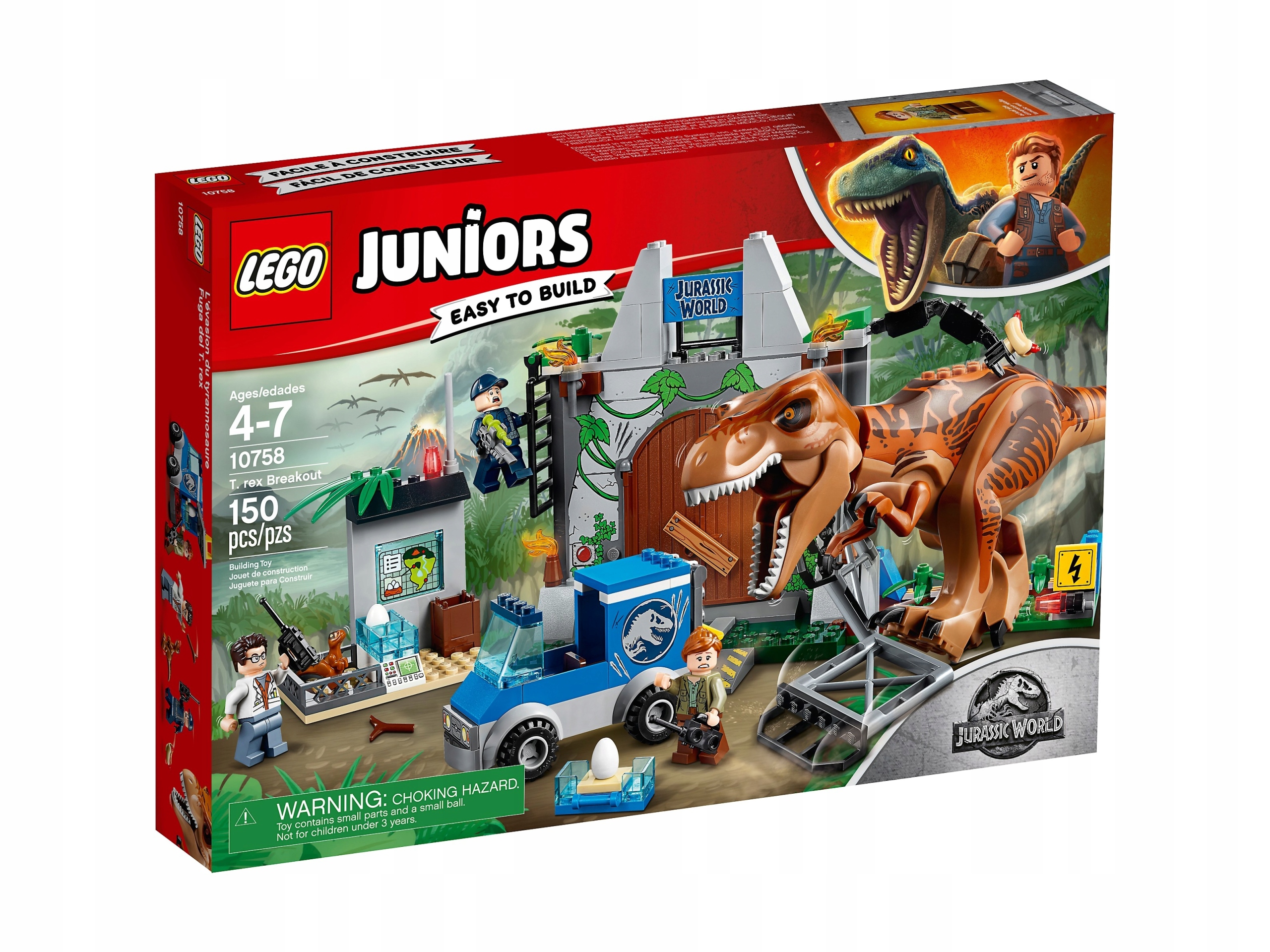 Lego Juniors 10758 T. rex na svobodě Nové