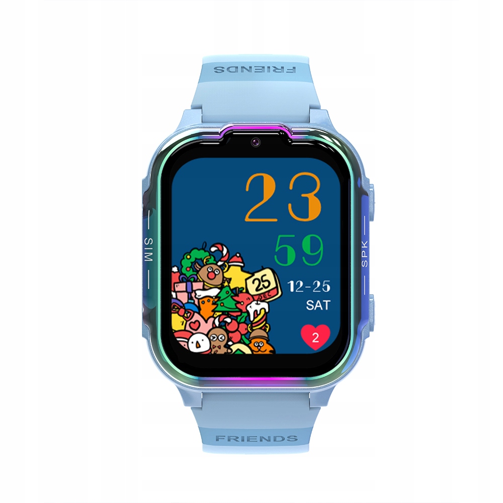 Zegarek Dla Dzieci, Inteligentny Zegarek, Ekran Dotykowy Hd Niebieski