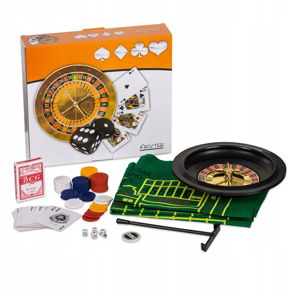 ZESTAW DO POKERA ŻETONY KARTY - DOMOWE KASYNO