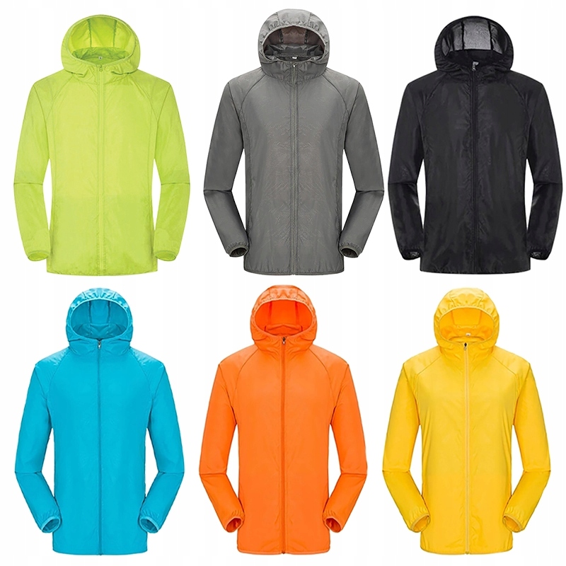 KURTKA PRZECIWDESZCZOWA Z KAPTUREM WIATRÓWKA LEKKA UNISEX NIEBIESKA ROZ XL EAN (GTIN) 5903816713308