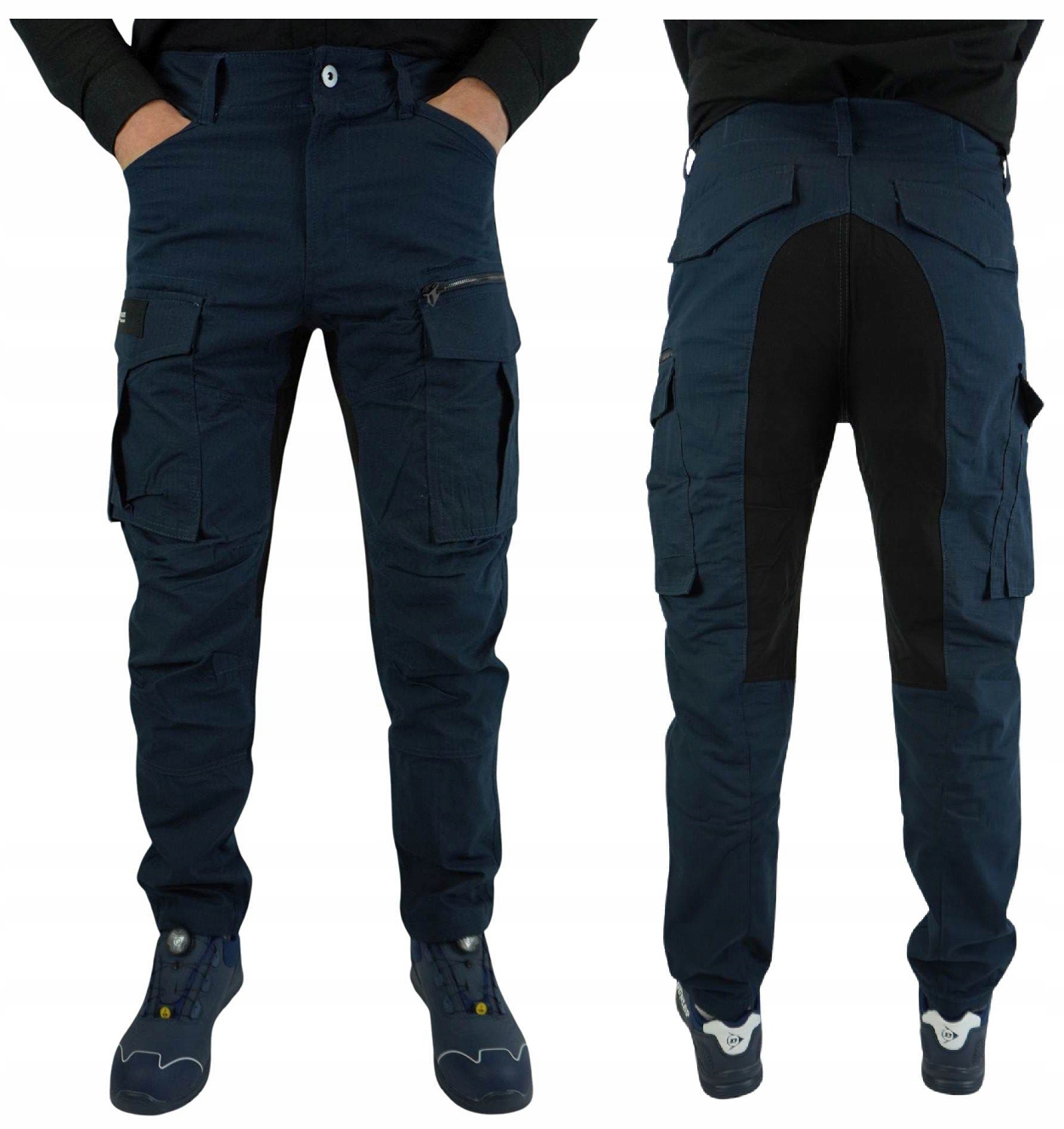 Spodnie Robocze Długie Bojówki Taktyczne R 48 Monterskie R48 Navy Avastar