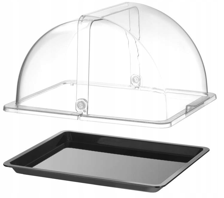 Chladicí vitrína Hendi Roll Top Gn 1/2 Black pro sushi občerstvení