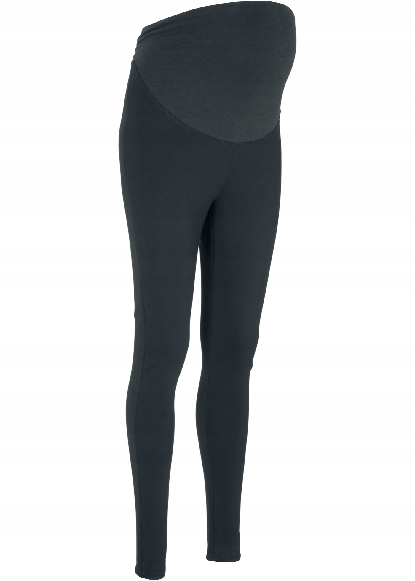 Z1063 LEGGINSY CIĄŻOWE CZARNE Z PASEM R.40/42