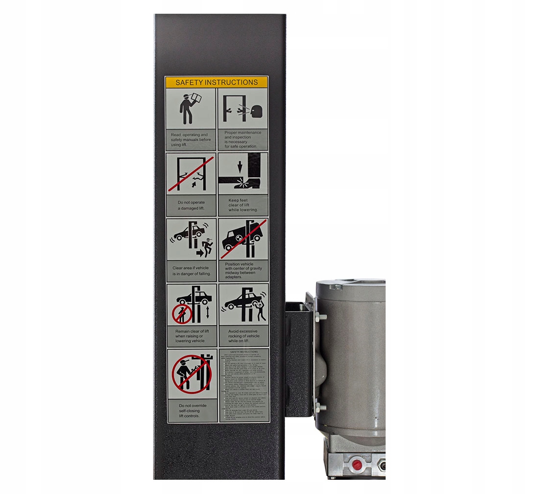 Podnosnik dwukolumnowy polautomat REDATS 4 tony Weight with packaging 630 kg