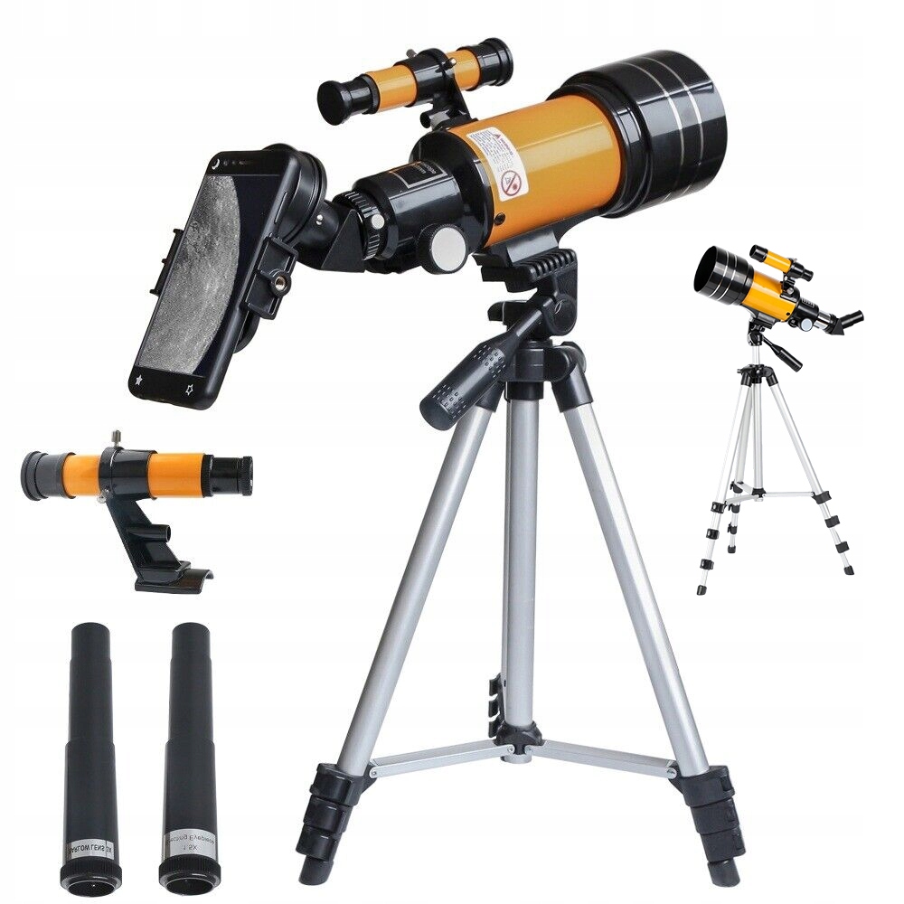 Dalekohled 70/300 mm 150x zvětšení, snadné použití, ideální pro děti