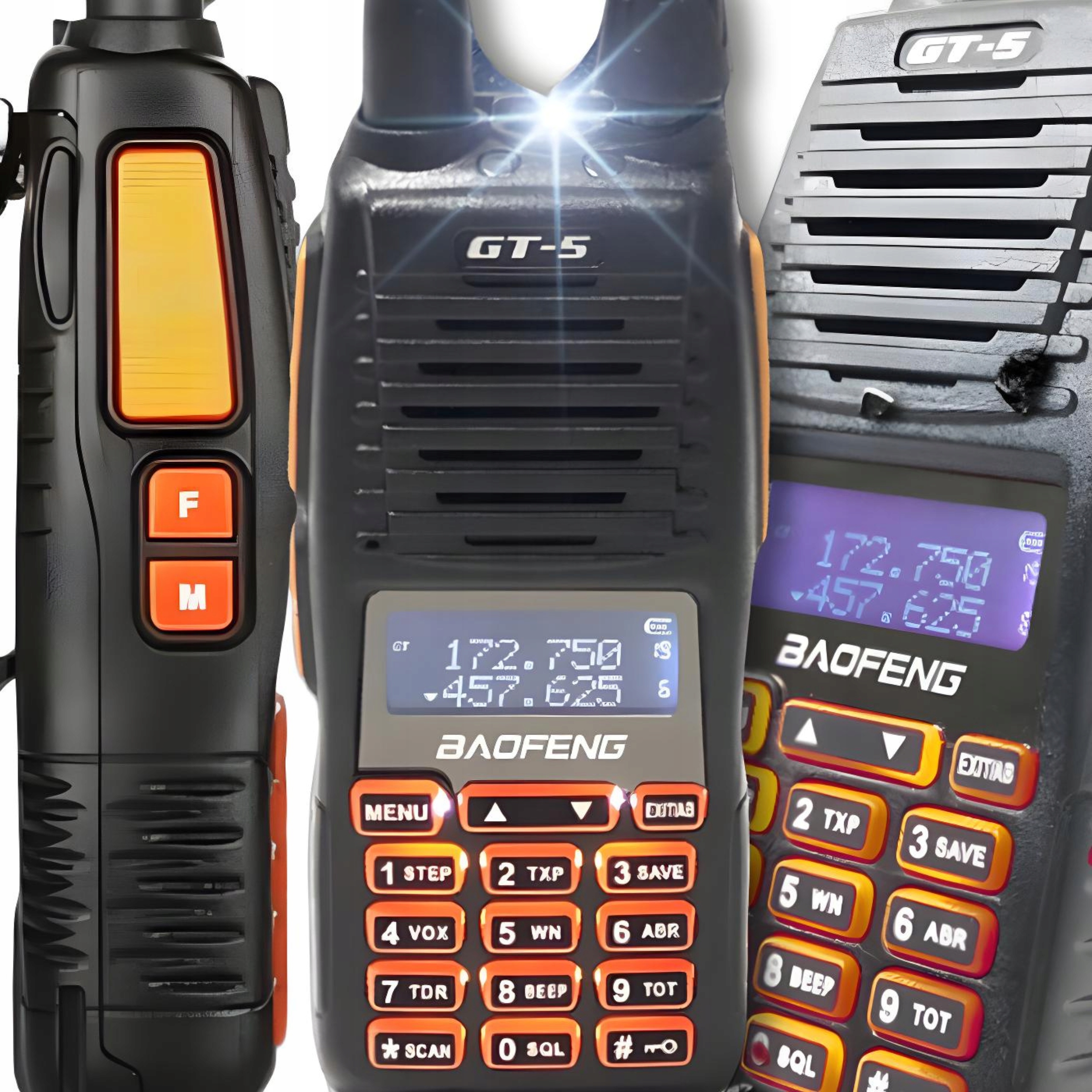 Krótkofalówka Baofeng GT-5 HT 8W POWER dual radio walkie talkie UHF VHF MOC