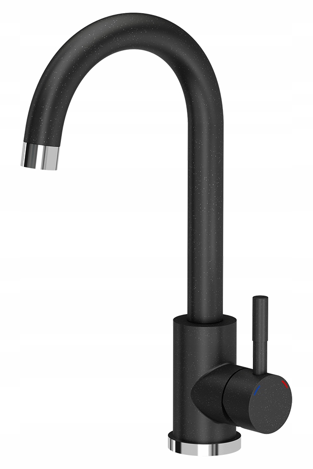 myQ Zlewozmywak PARIS 11 kuchenny granitowy czarny zestaw bateria 77x44 cm Rodzaj wpuszczany