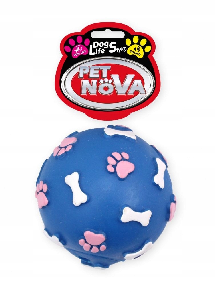 

Pet Nova Winylowa piłka wydająca dźwięk 9cm