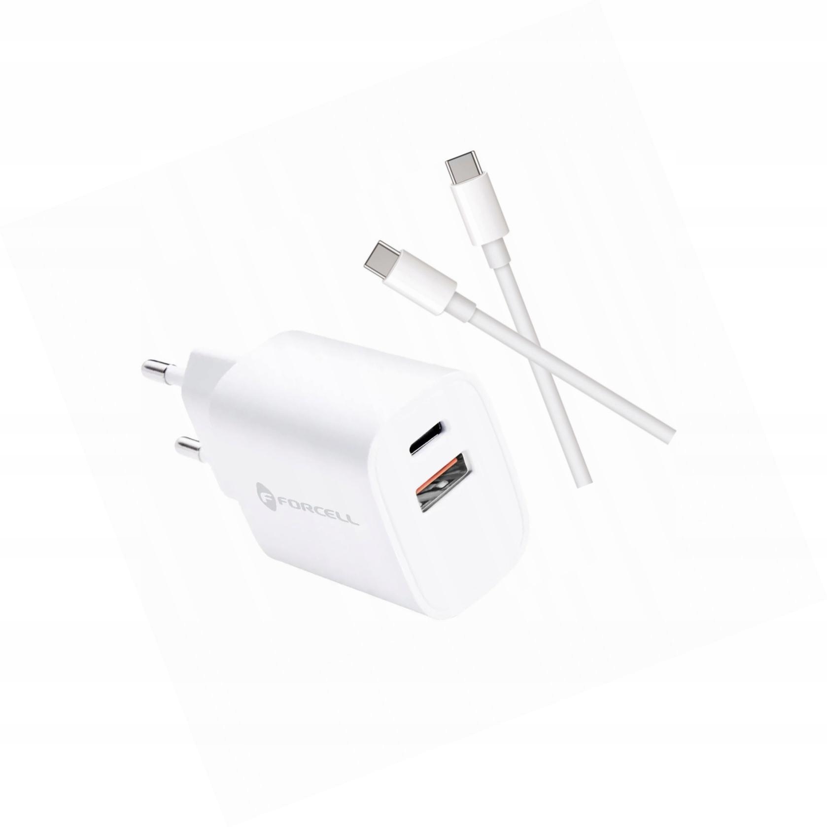 Szybka ładowarka 30W 2 wejścia z kablem Usb-c do iPhone 16 Pro Max