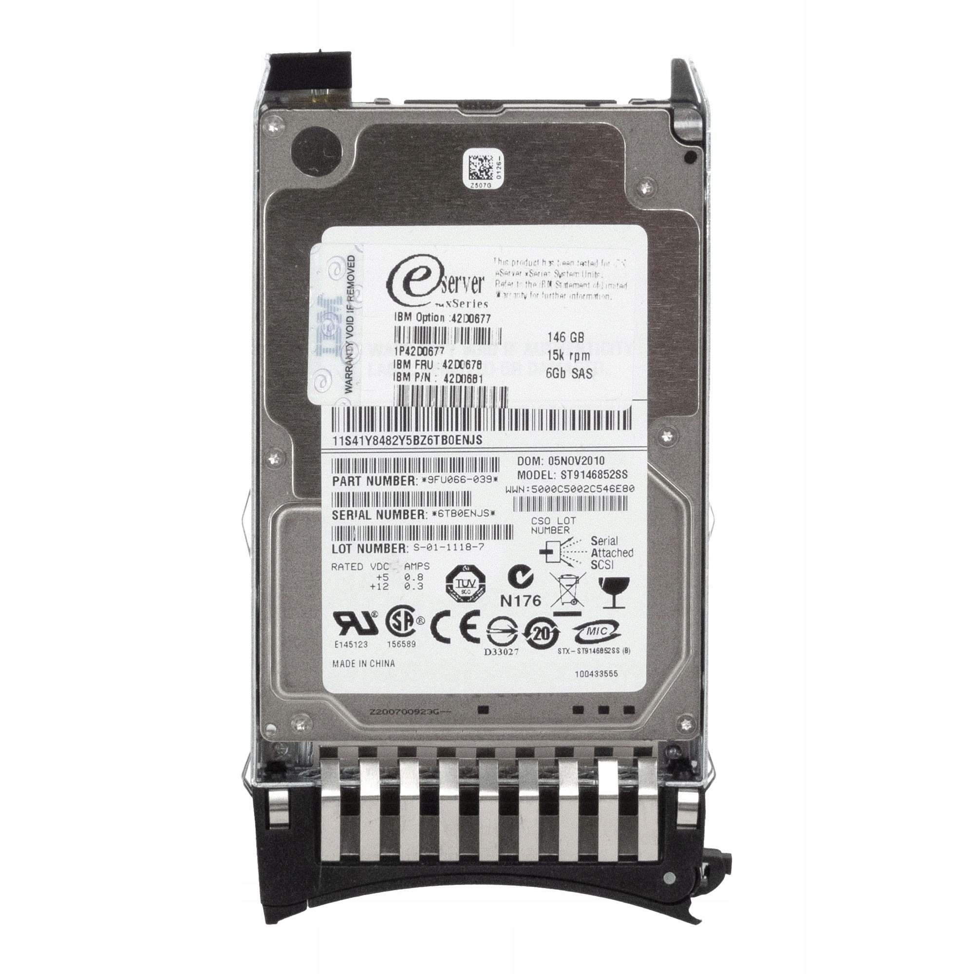Ibm 42D0678 42D0681 146GB 15K SAS-2 2.5'' ST9146853SS