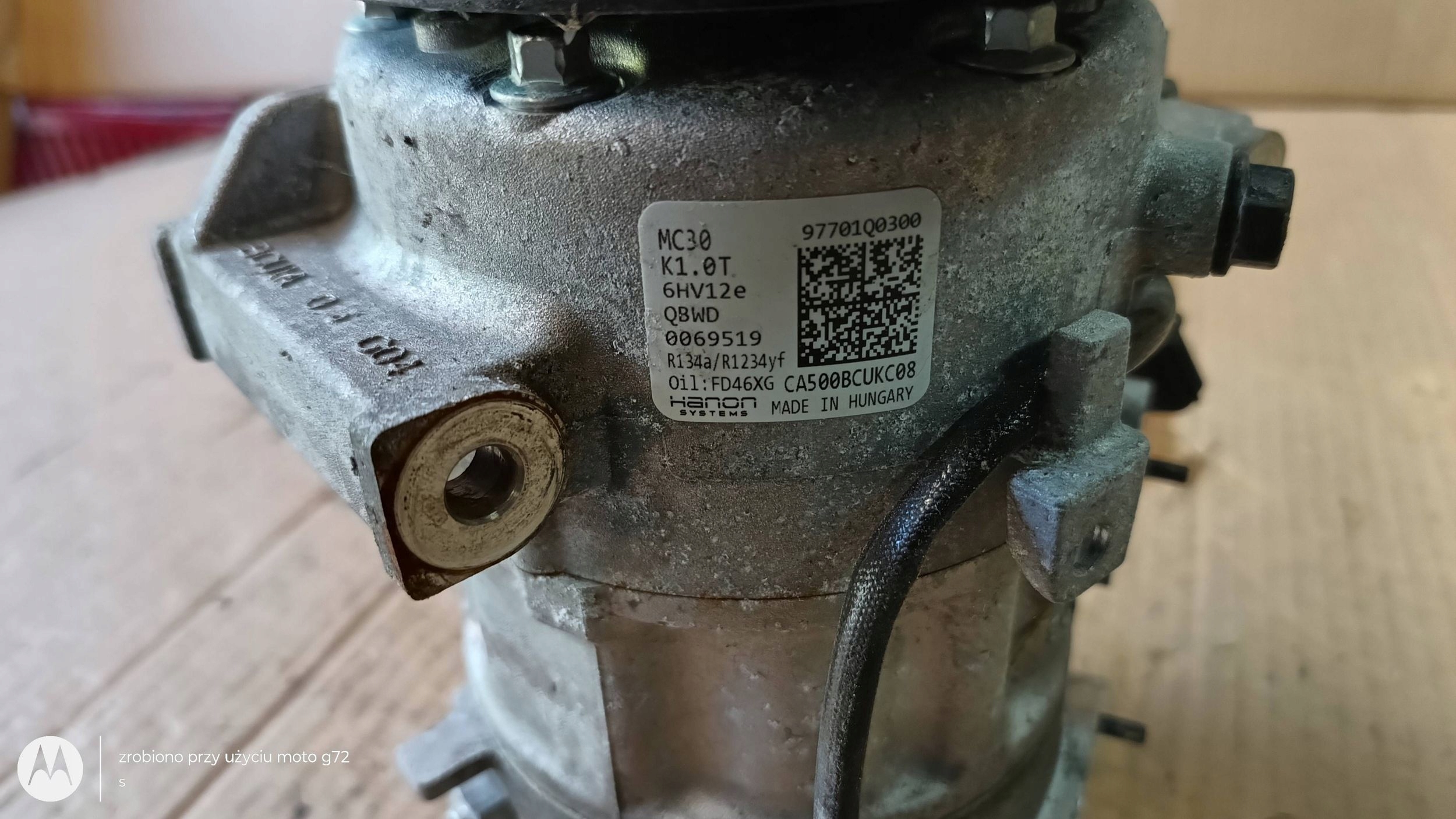 compressor; compressor HYUNDAI BAYON I20 III 1.0 T-GDI CA500BCUKC08