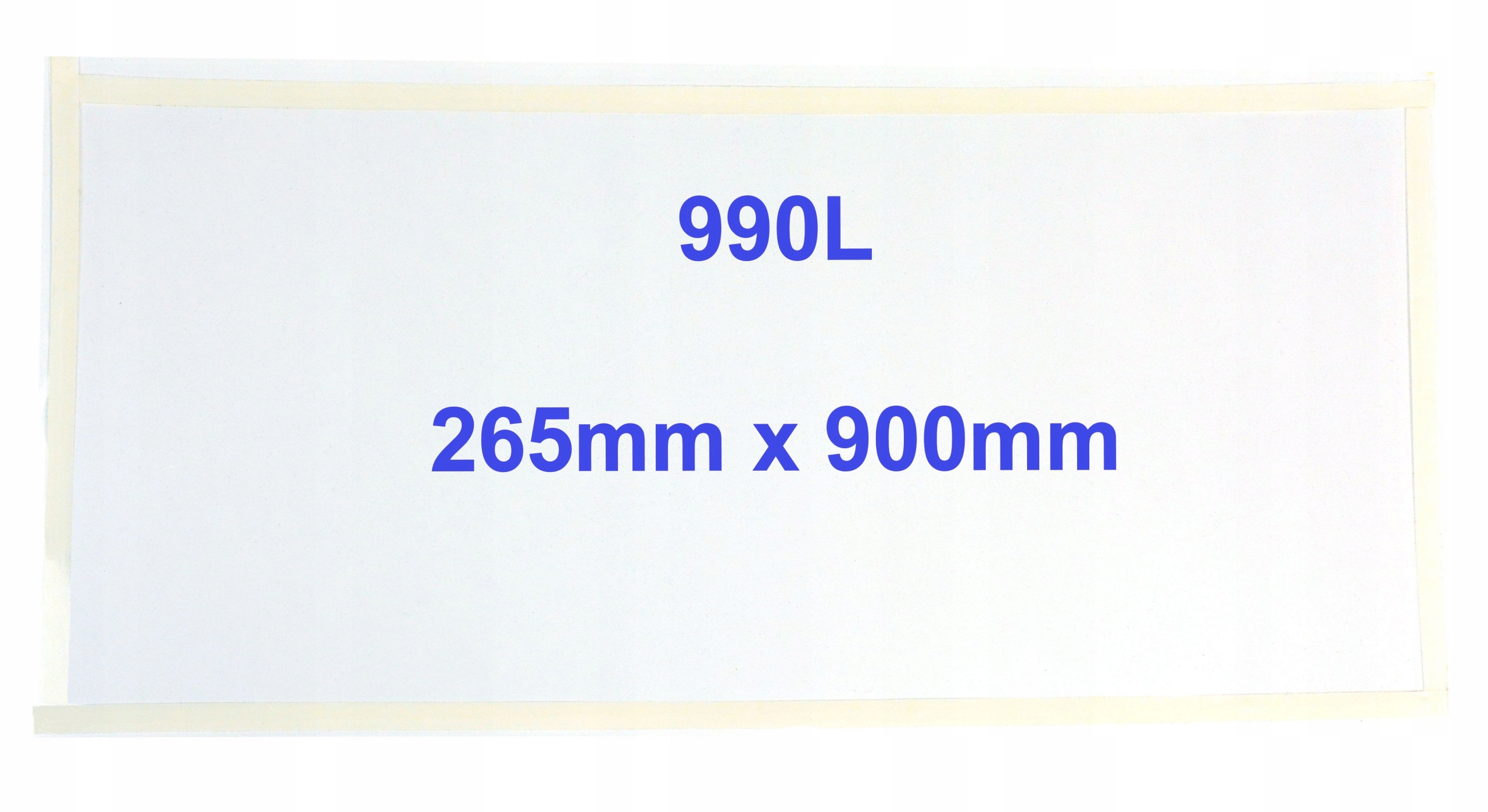 FOLIA OCHRONNA SZYBY PIASKARKI 990 L 26 X 89 CM 260 x 890 MM