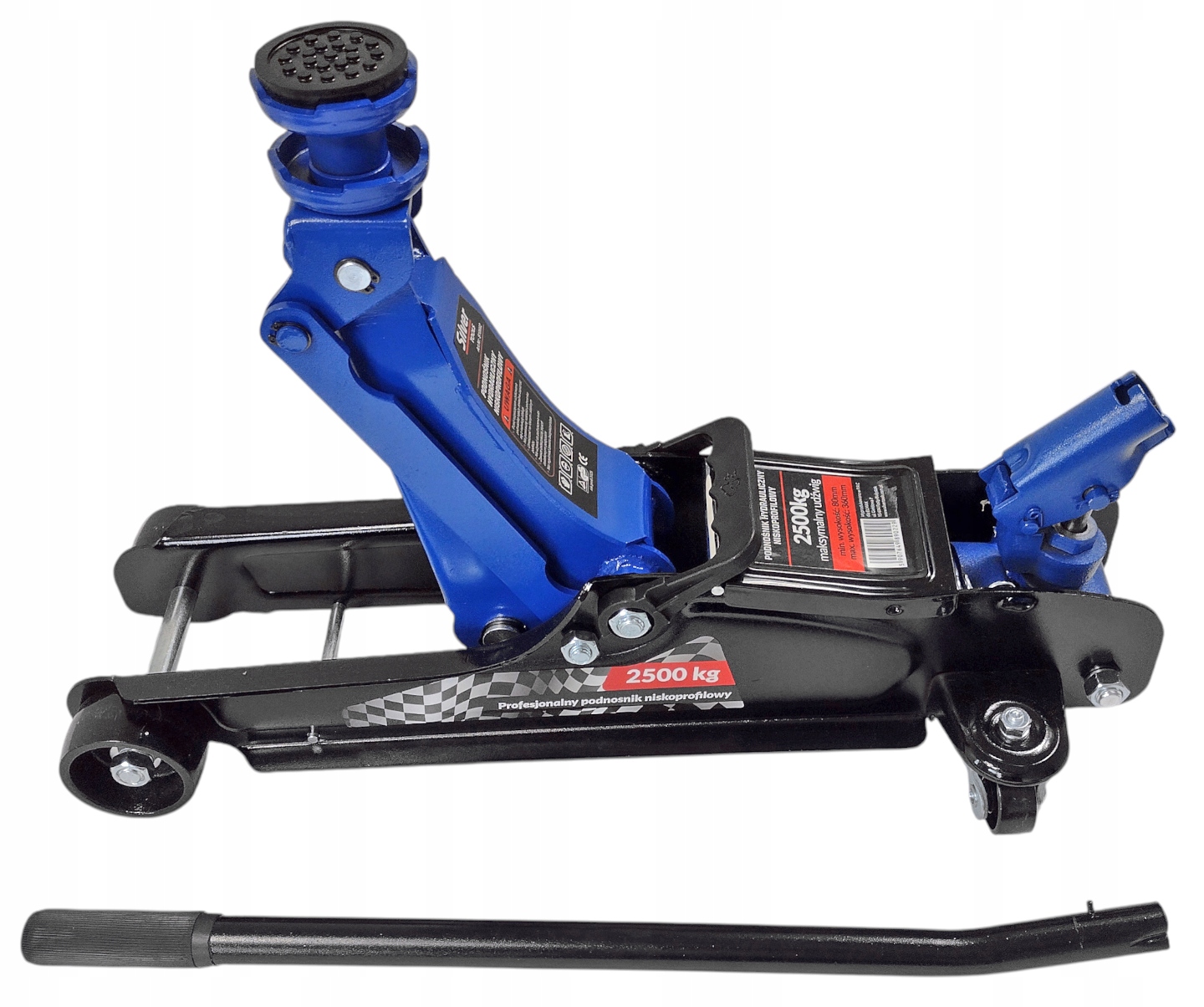 NÍZKOPROFILOVÝ ZVEDÁK FROG AUTOMOBILOVÝ ZVEDÁK S OTOČNOU RUKOJEŤÍ DO KUFRU EAN (GTIN) 5907649890229