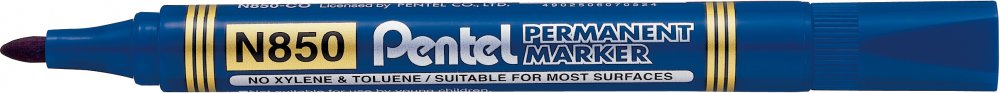 MARKER PERMANENTNY PENTEL N850 OKRĄGŁY NIEBIESKI 6 Rodzaj permanentny