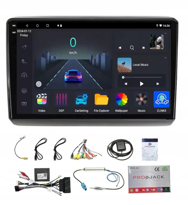 Rádio Navigácia Gps Android Citroen Jumper 2015-2023 Carplay Wifi 4GB 64GB