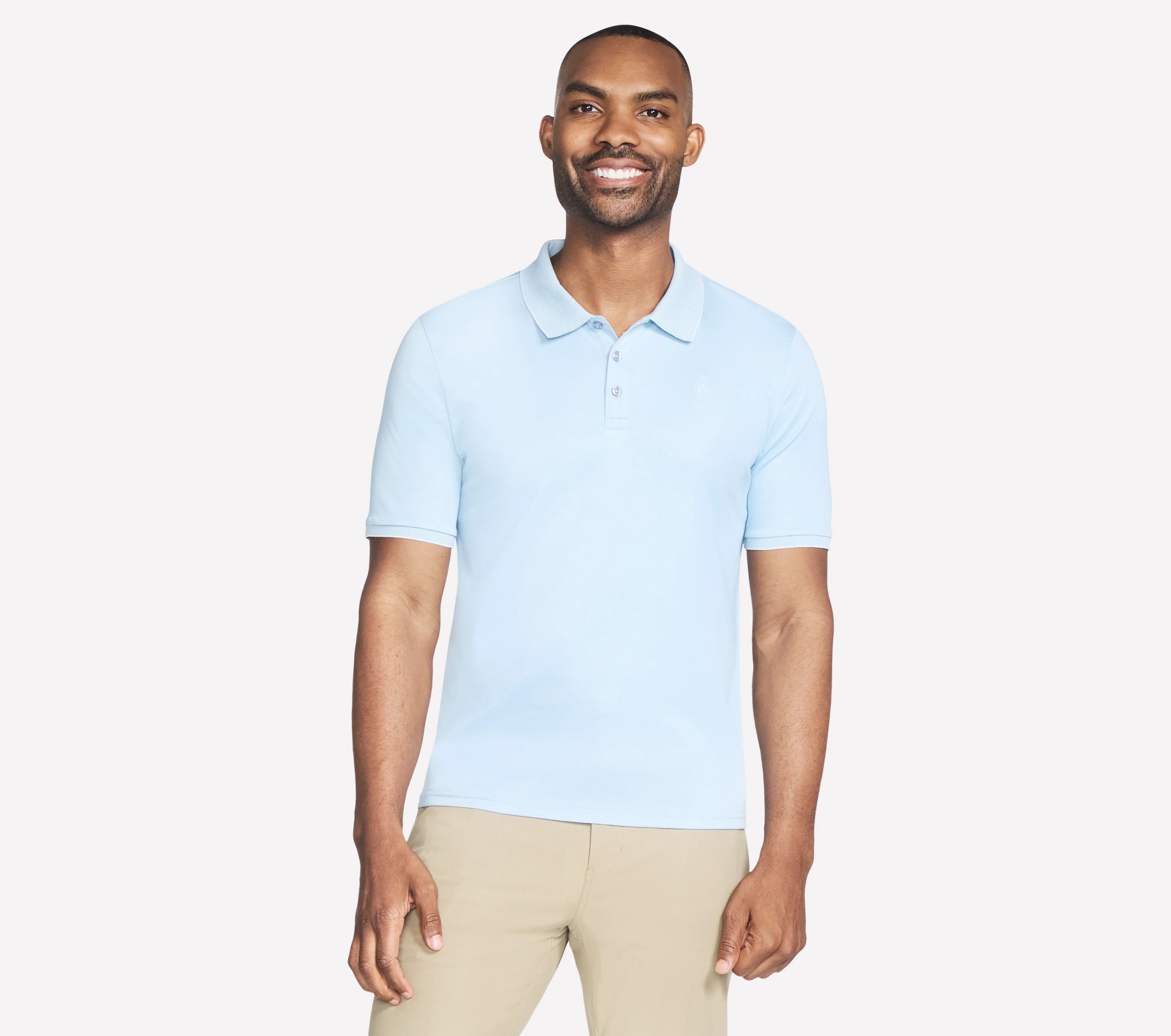 Tričko pánské Skechers Off Duty polo světle modré TP43 Ntlb