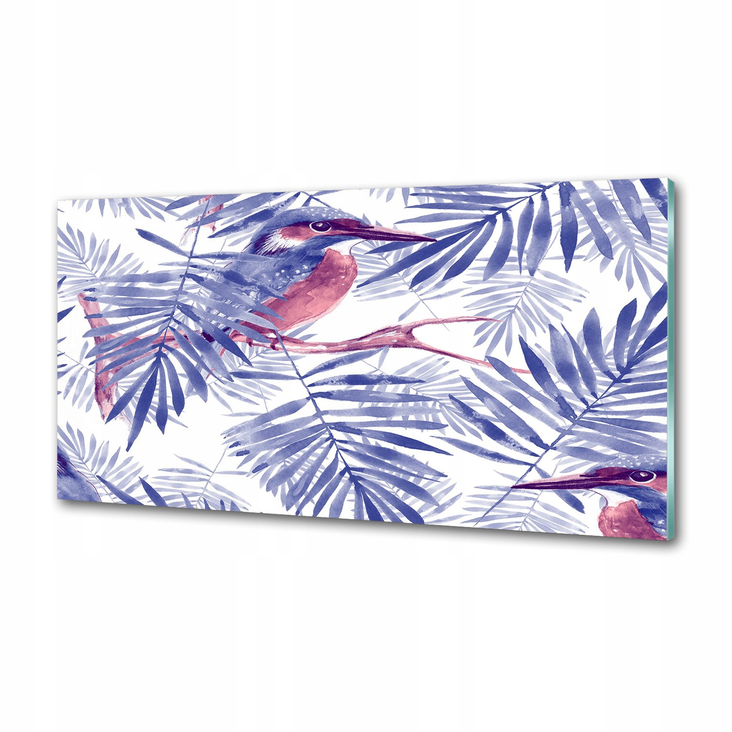 Panel do kuchyne Rastliny a vtáky 120 x 60 cm Lepidlo