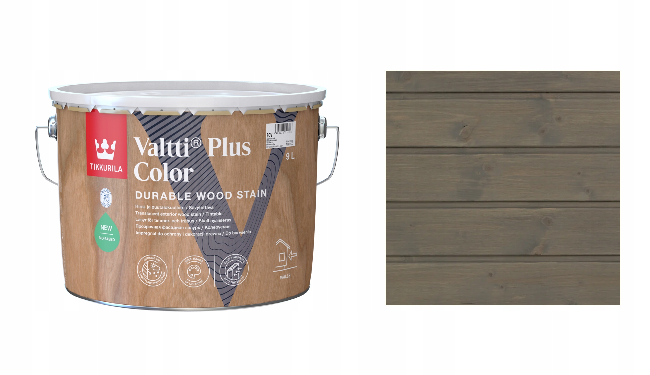 Tikkurila Valtti Plus Color 9L 213A Rain Cloud – Rychleschnoucí Impregnace
