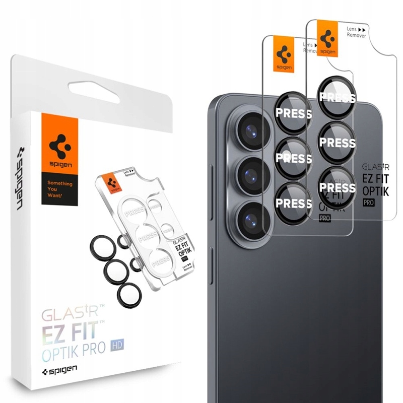 Spigen Szkło na Obiektyw do Samsung Galaxy S26 9H Ez Fit Aparat 2x