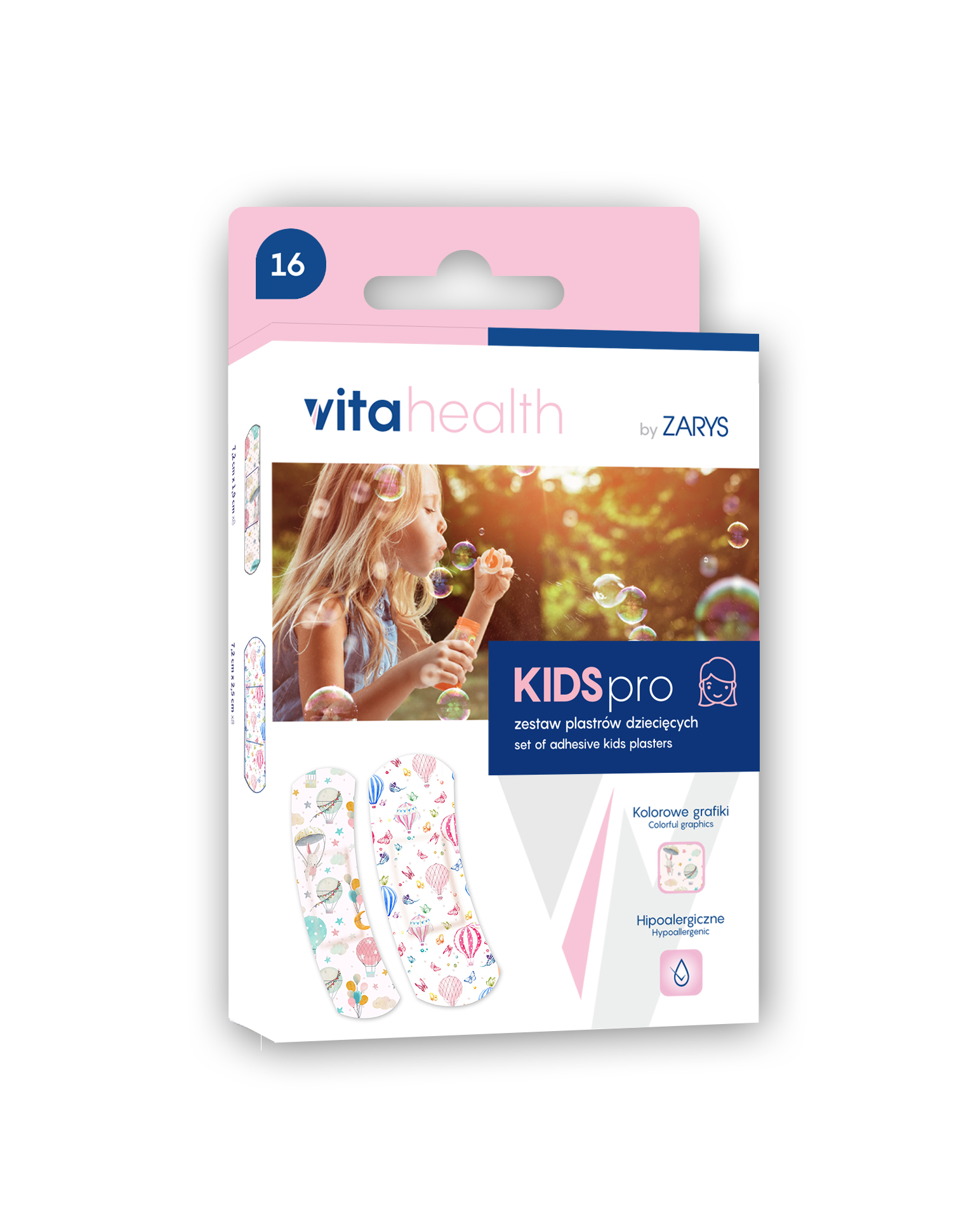 

Zestaw 16 plastrów dla dzieci, KIDSpro