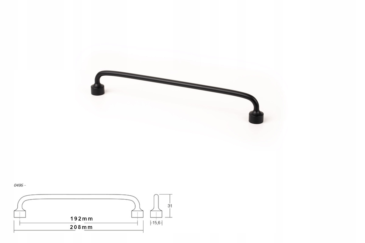

Uchwyt meblowy Viefe 0495 Floid 192mm czarny mat