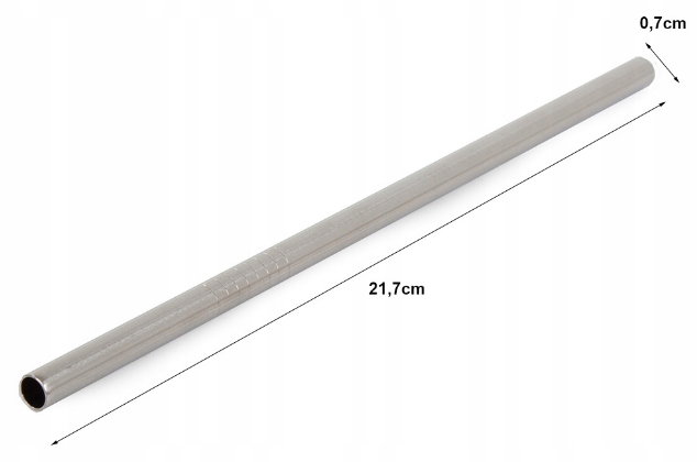 10x SŁOMKI RURKI METALOWE WIELORAZOWE DO PICIA EKO CZYŚCIK Marka Verk Group